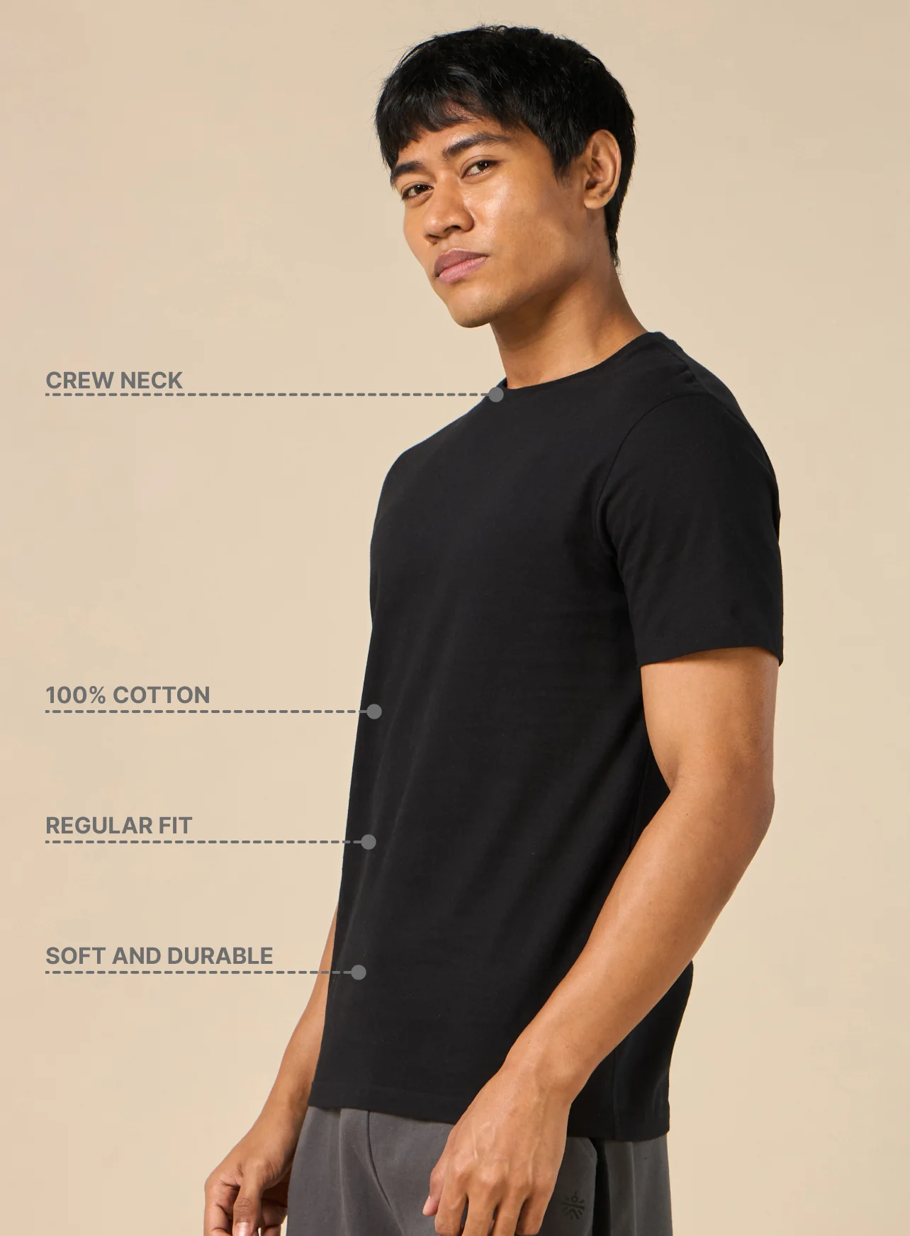 Men's Cult Essential Cotton Pack of 2 T-shirts - Black & Red - Image 6