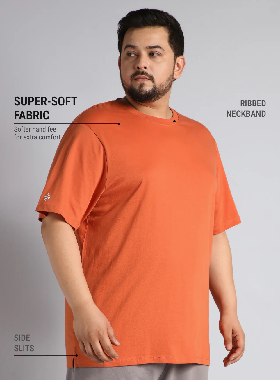 Men's Cult Essential Cotton Plus Size Pack of 2 Regular fit T-shirt - Image 4