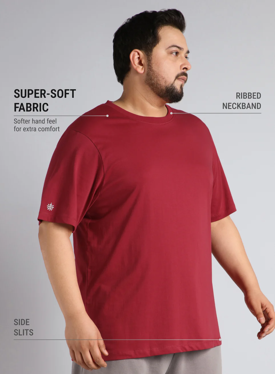 Men's Cult Essential Cotton Plus Size Pack of 2 Regular fit T-shirt - Image 4
