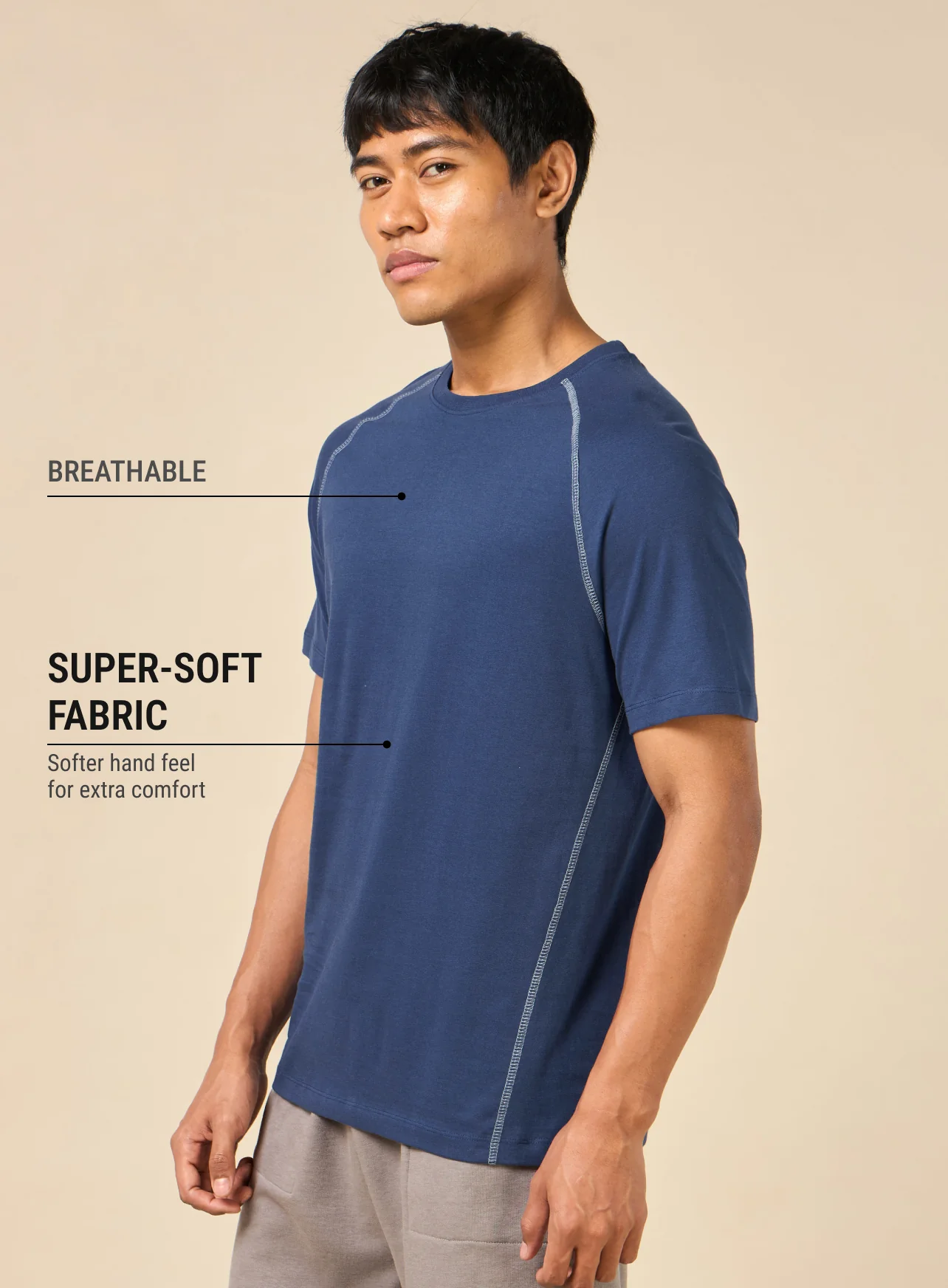 Men's Cult Essential Grey Training T-shirt - Image 5