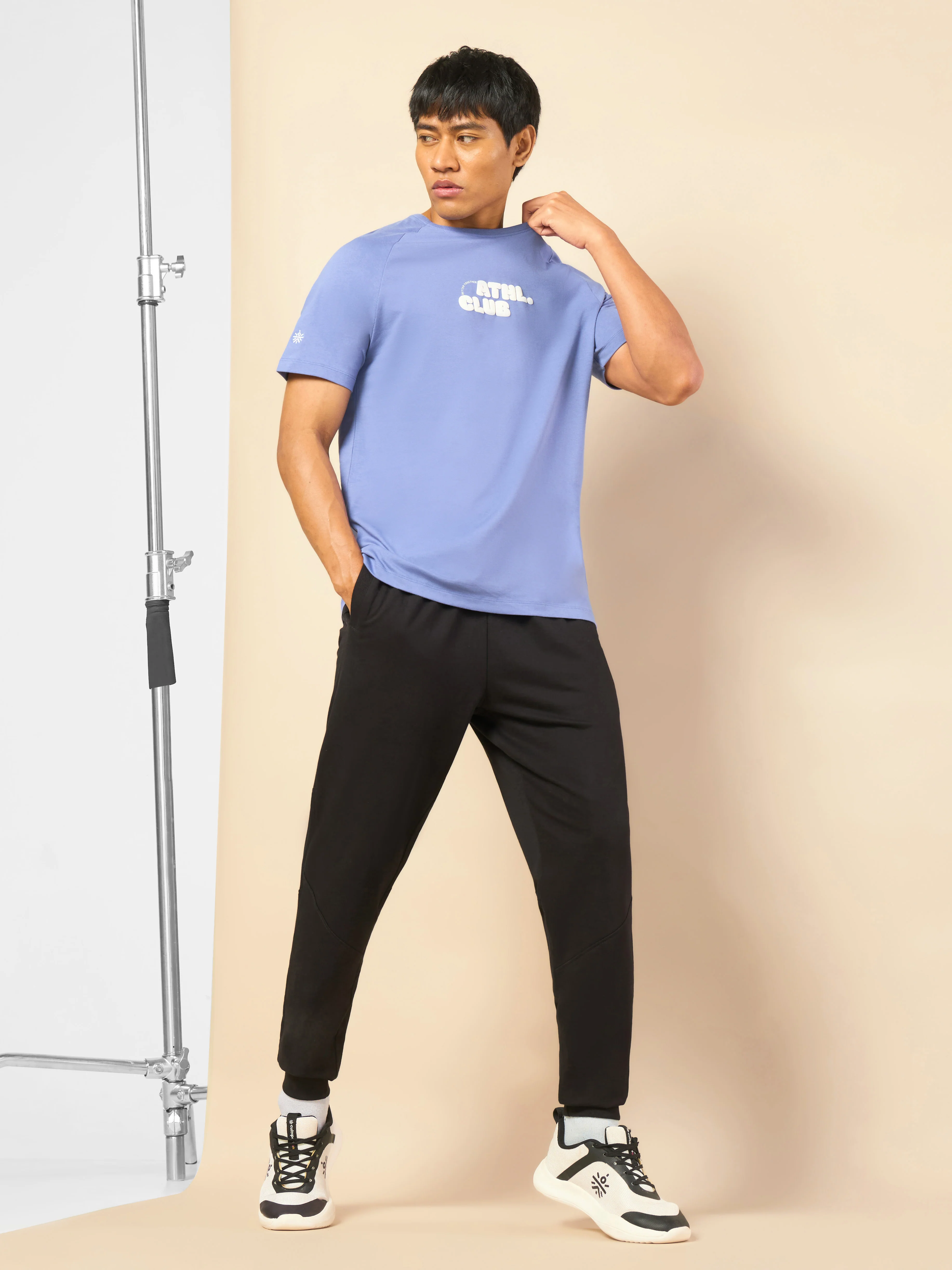 Men's Cult Flex Black Joggers - Image 2