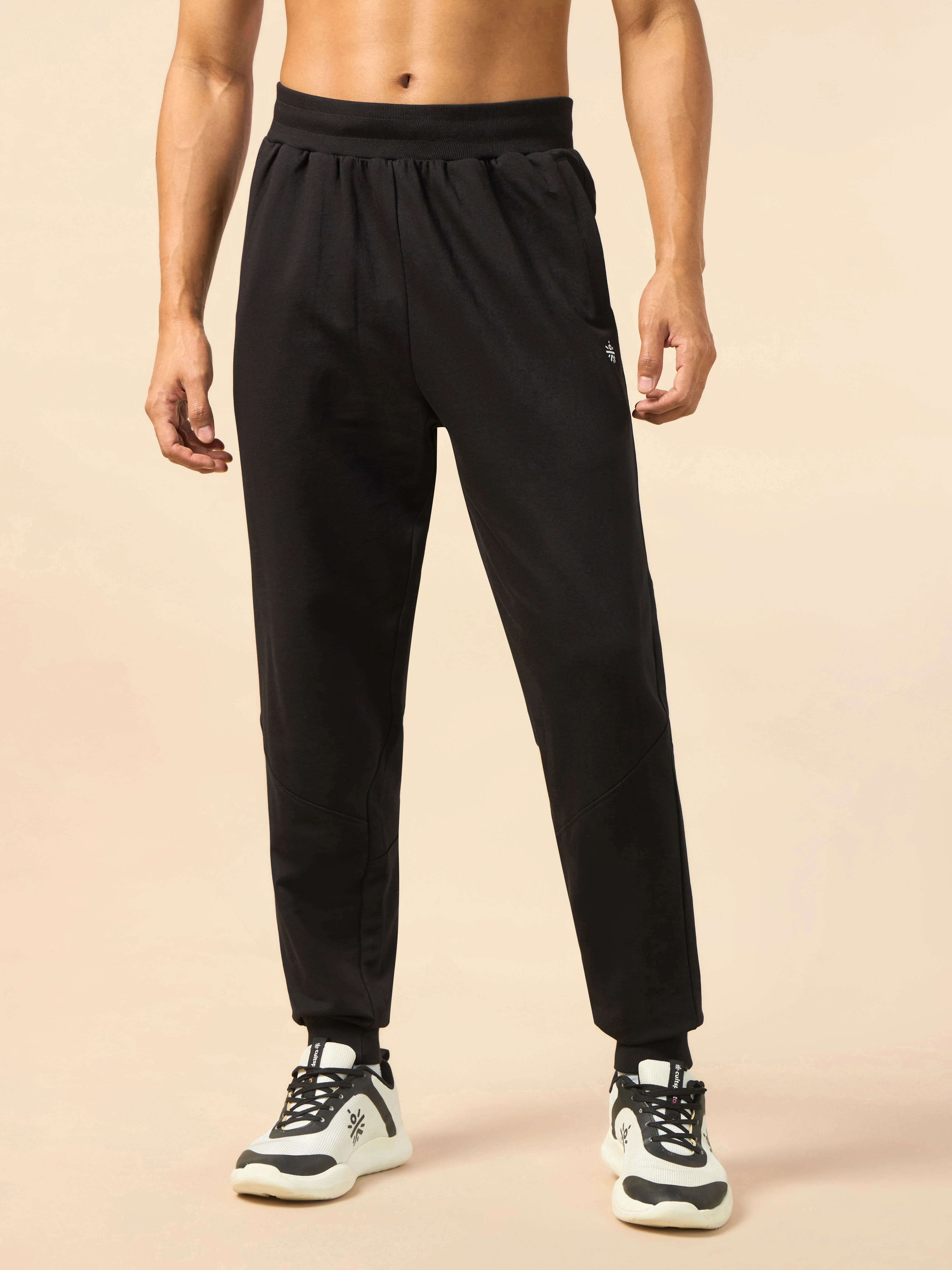 Men's Cult Flex Black Joggers - Image 4