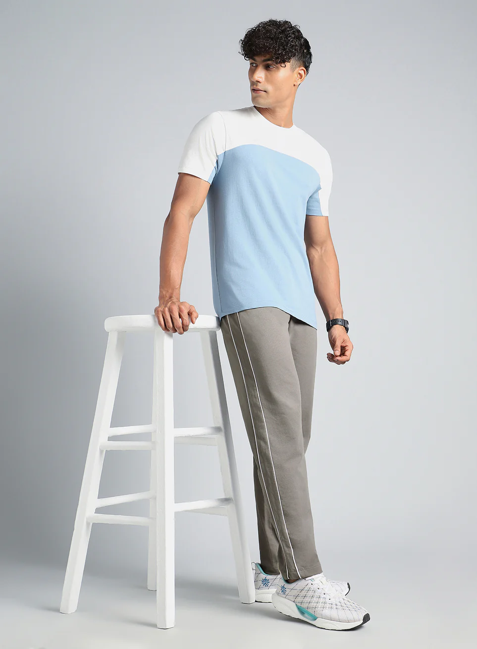 Men's D.Grey Level Up Sports Trackpants - Image 3