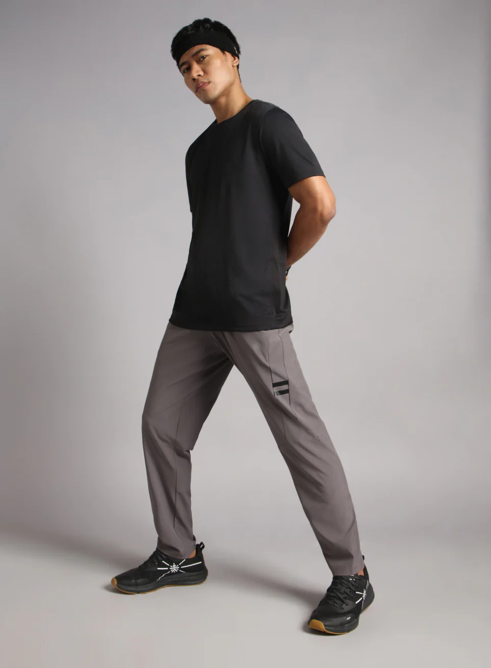 Men's D. Grey Pacer Running Trackpants - Image 3