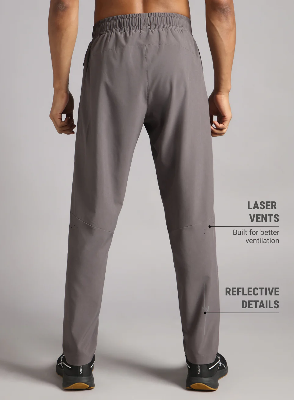 Men's D. Grey Pacer Running Trackpants - Image 6
