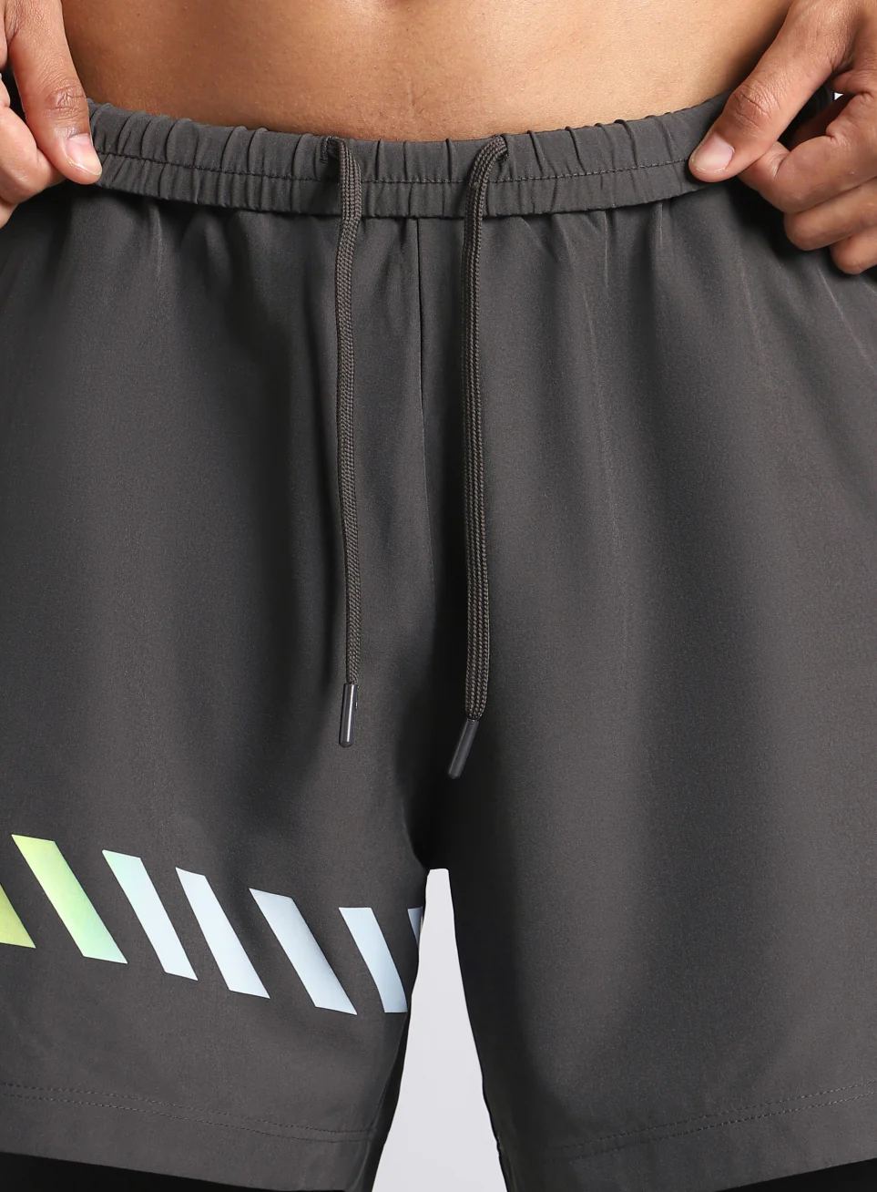 Men's Dark Grey 360 Degree Performance Shorts - Image 10