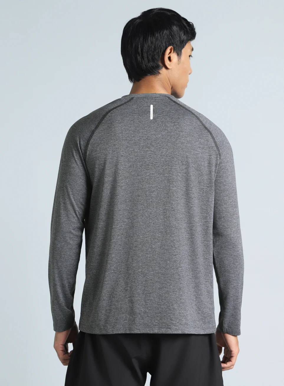 Men's Dark Grey Active Day COMFORtech Full Sleeve T-shirt - Image 6