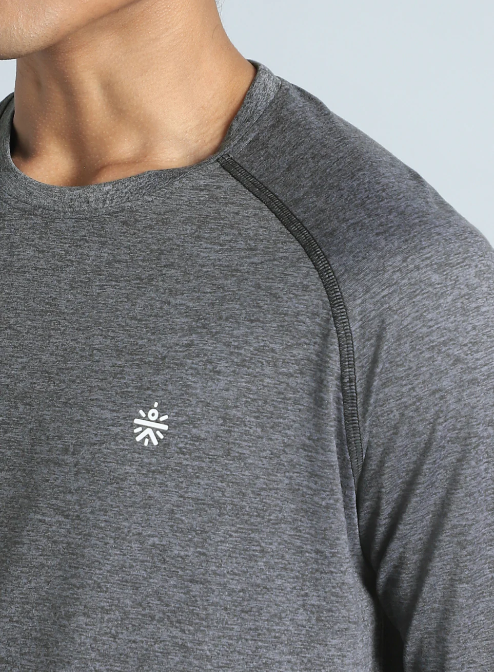 Men's Dark Grey Active Day COMFORtech Full Sleeve T-shirt - Image 7