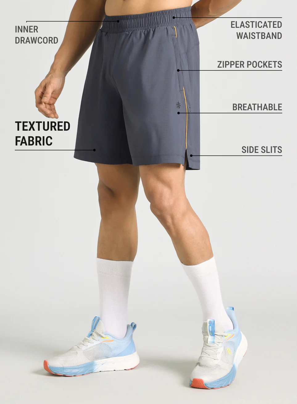 Men's Dark Grey Air Flex Training Shorts - Image 5