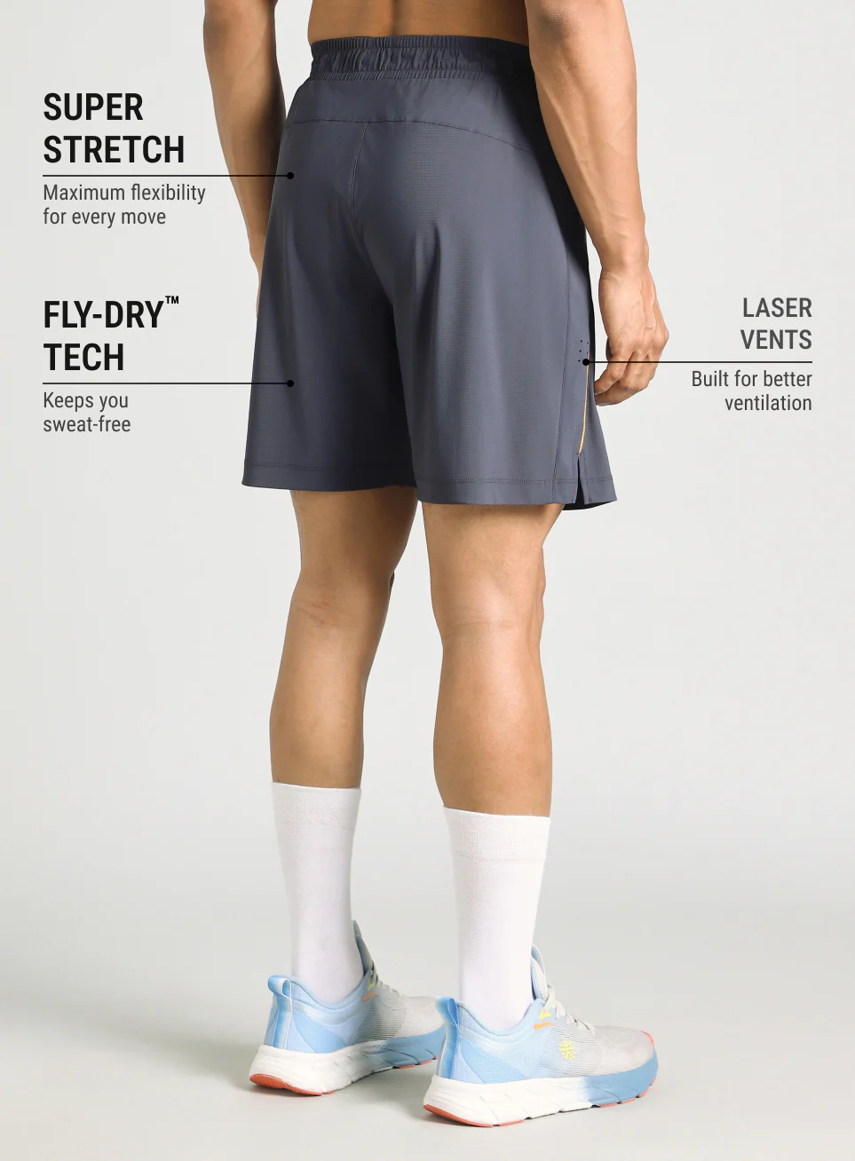 Men's Dark Grey Air Flex Training Shorts - Image 6