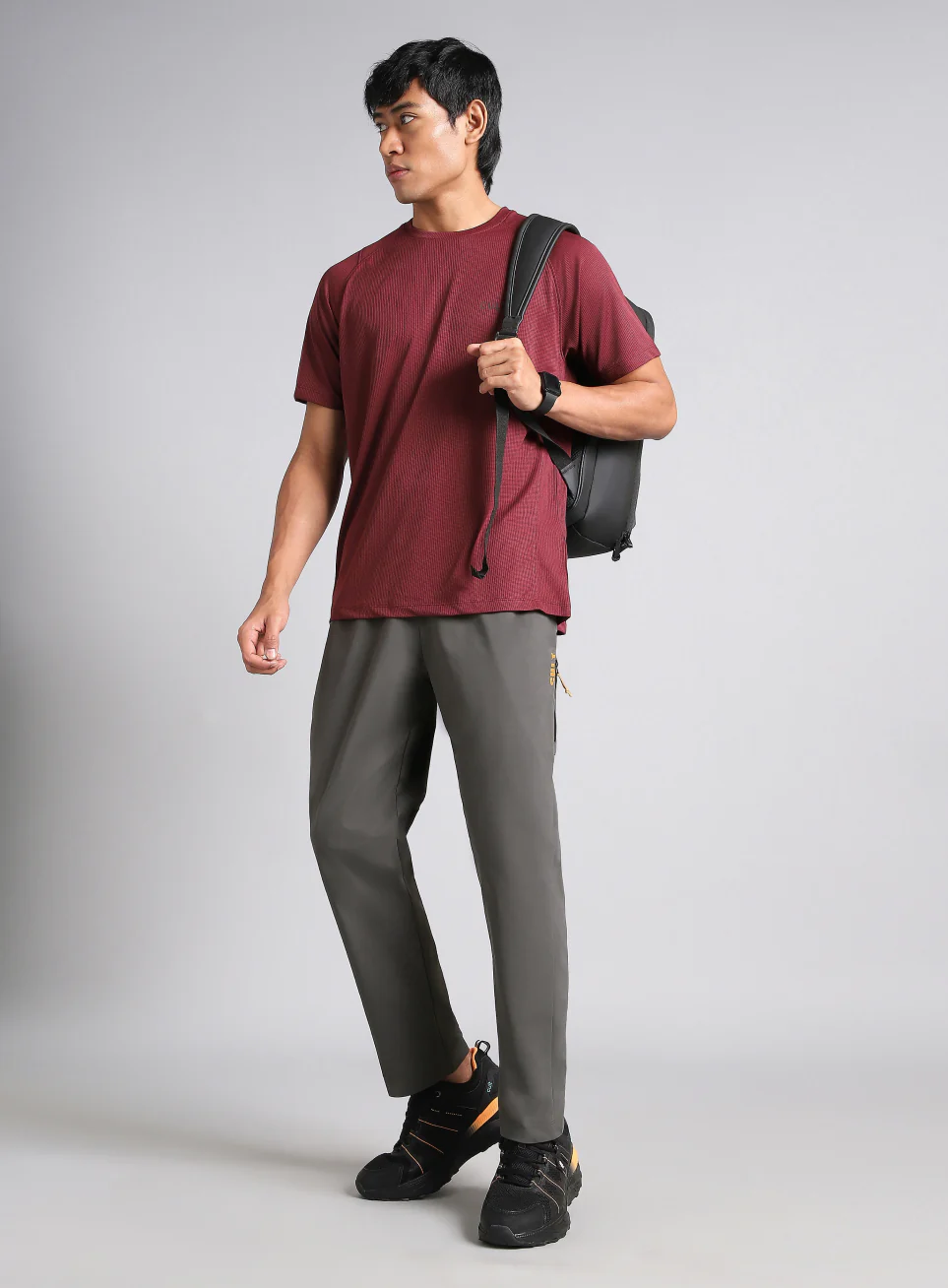 Men's Dark Grey Airport Travel Trackpants - Image 2