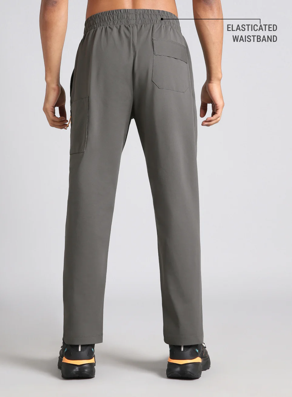 Men's Dark Grey Airport Travel Trackpants - Image 6