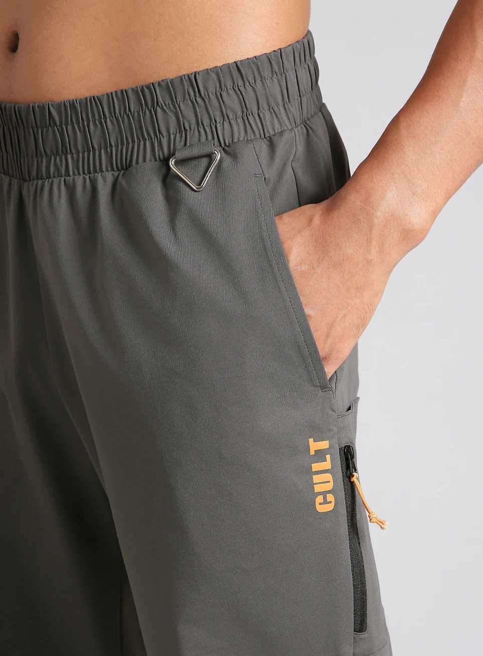 Men's Dark Grey Airport Travel Trackpants - Image 9