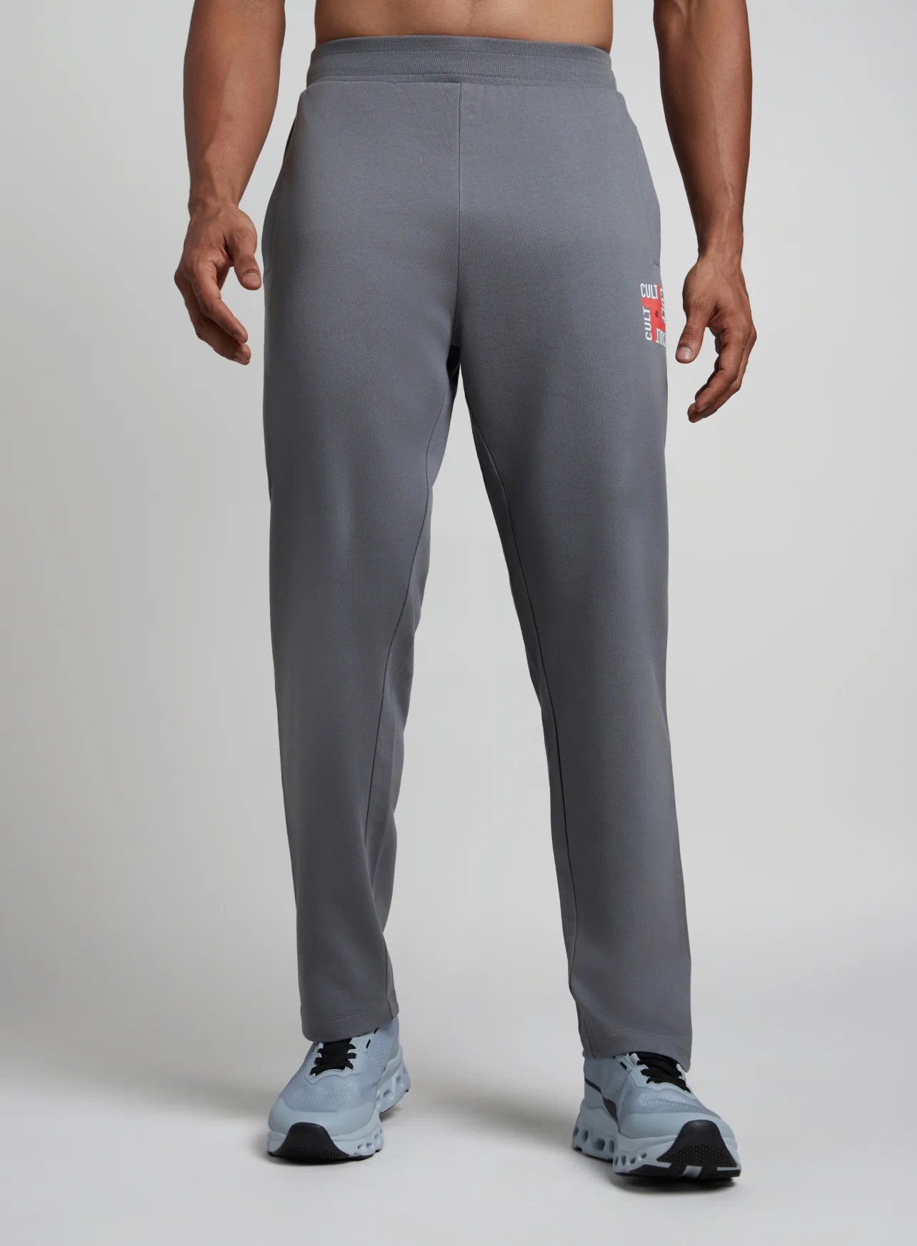 Men's Dark Grey All in Sports Trackpants - Image 4