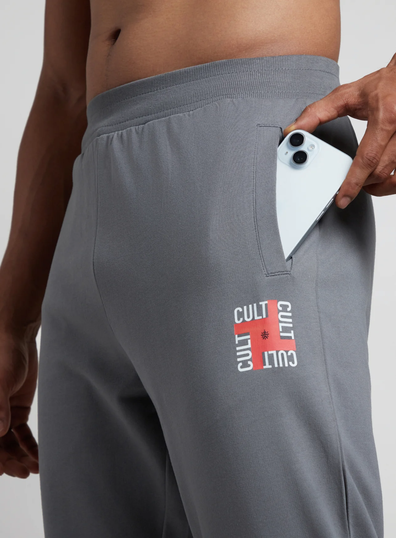 Men's Dark Grey All in Sports Trackpants - Image 7