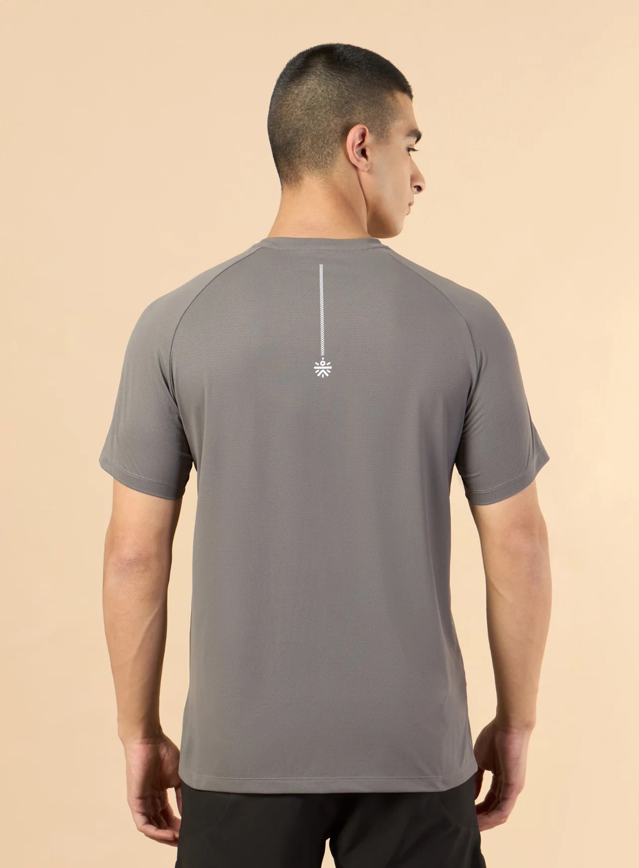Men's Dark Grey All Workout Training T-shirt - Image 6
