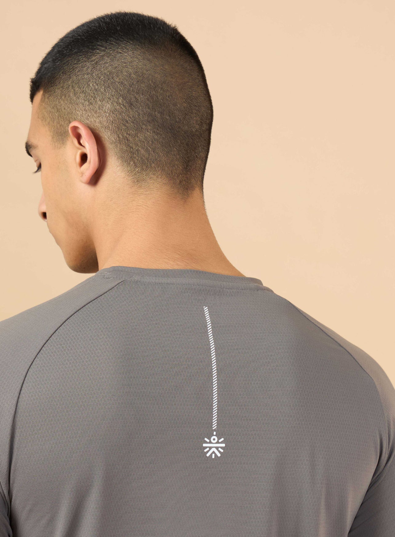 Men's Dark Grey All Workout Training T-shirt - Image 8