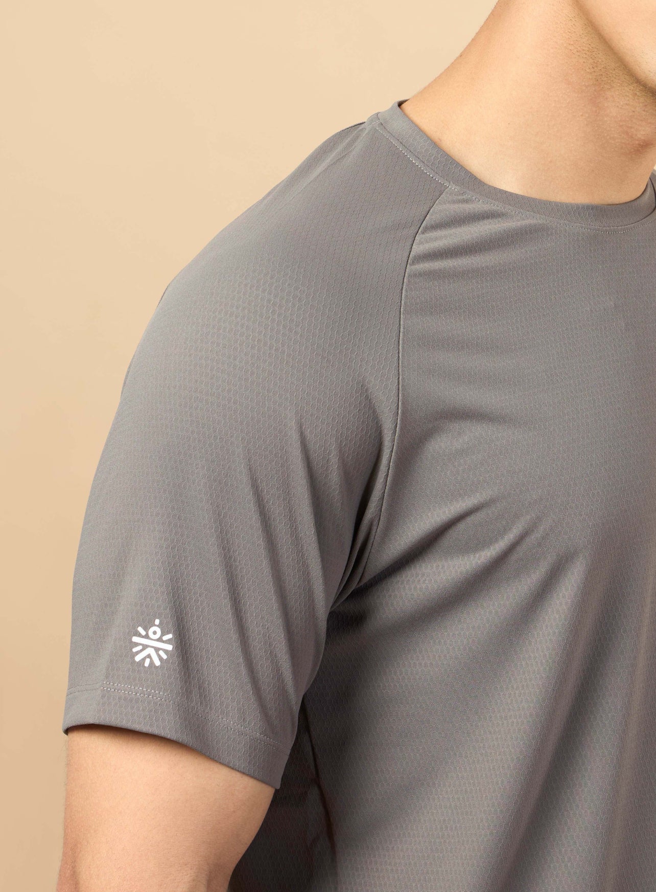 Men's Dark Grey All Workout Training T-shirt - Image 9
