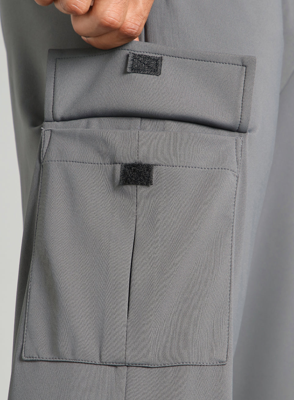 Men's Dark Grey Cargo Training Joggers - Image 8