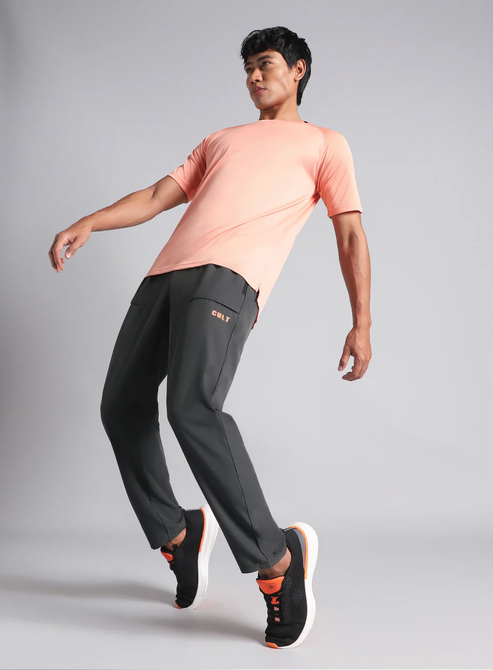 Men's Dark Grey City Commuter Trackpants - Image 2