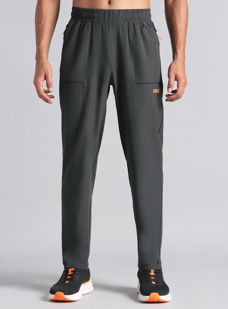 Men's Dark Grey City Commuter Trackpants - Image 4