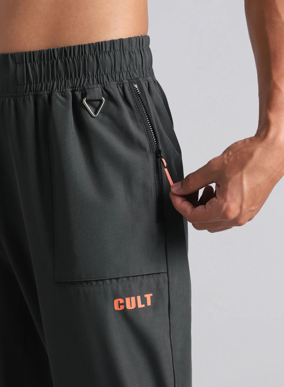 Men's Dark Grey City Commuter Trackpants - Image 7