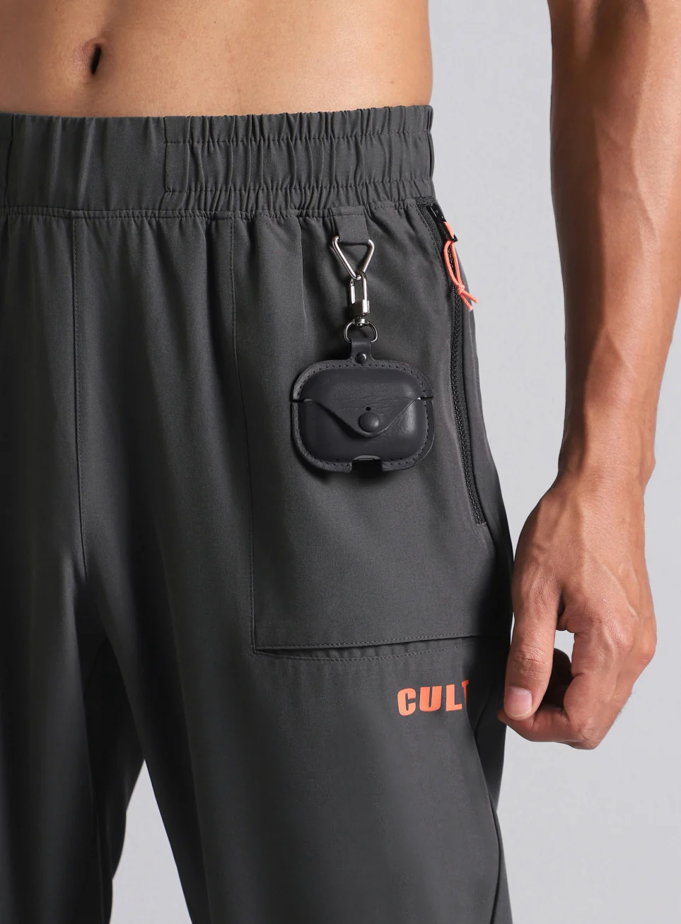 Men's Dark Grey City Commuter Trackpants - Image 8