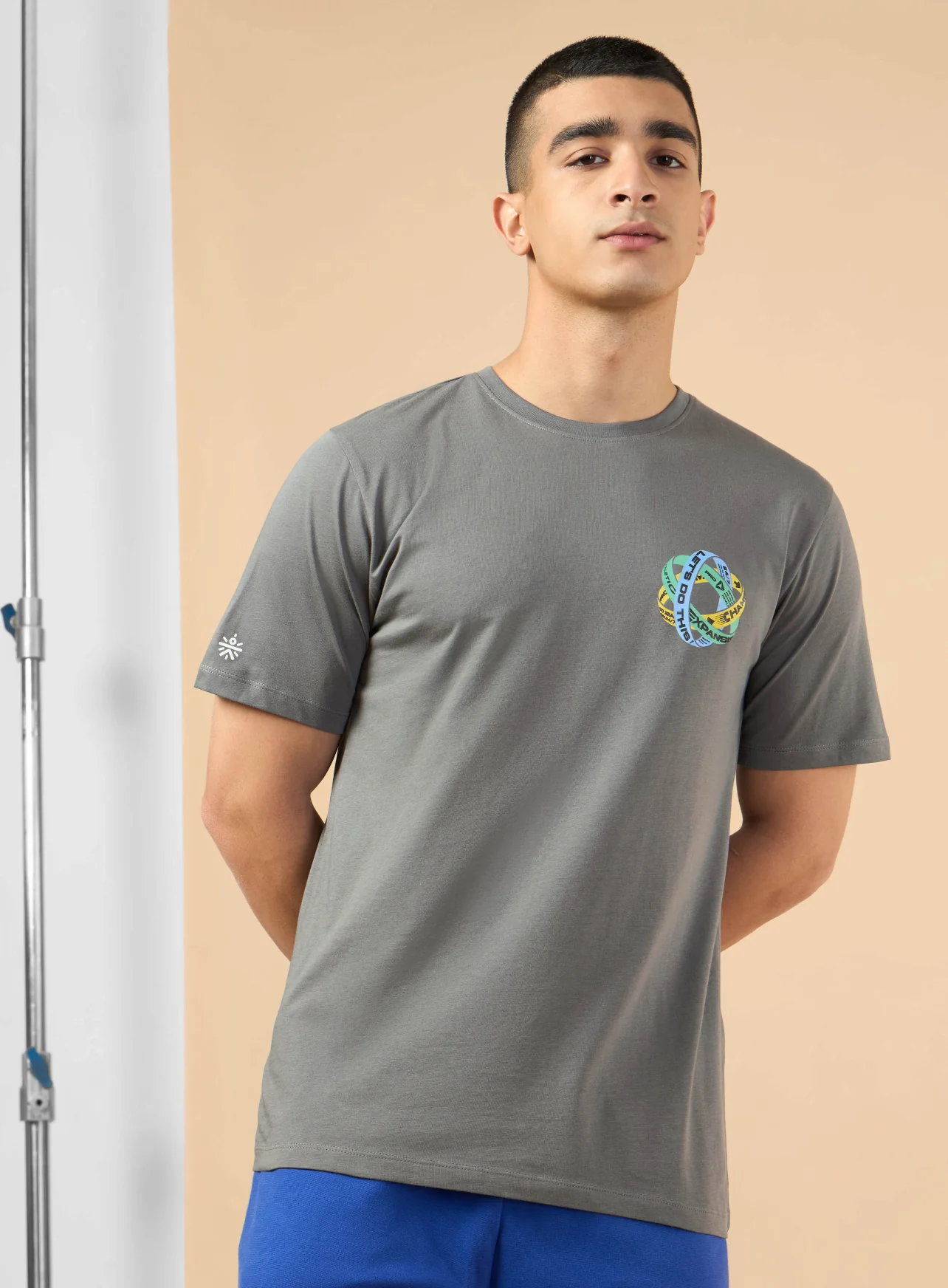 Men's Dark Grey Community Graphic T-shirt - Image 2