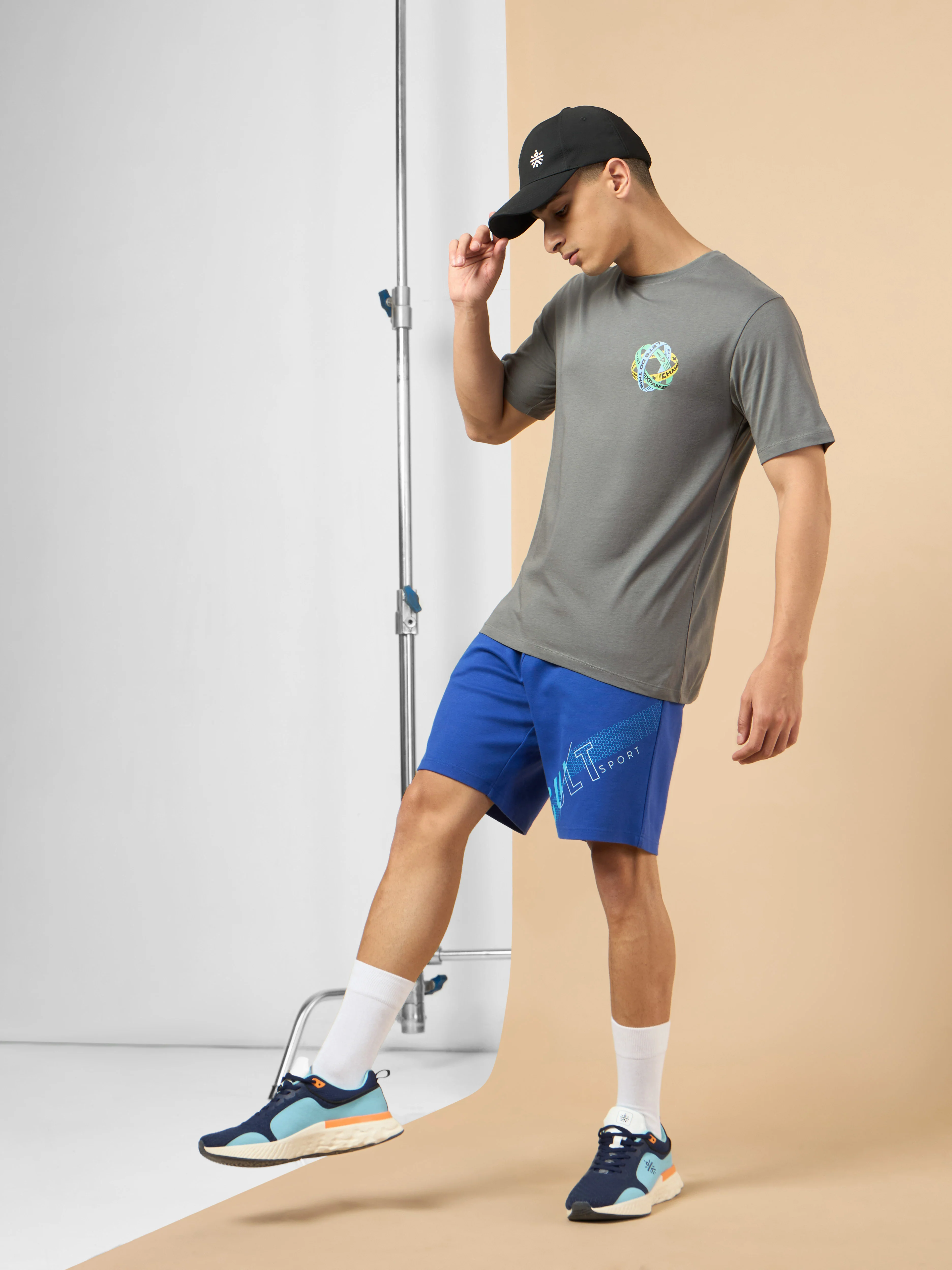 Men's Dark Grey Community Graphic T-shirt - Image 3