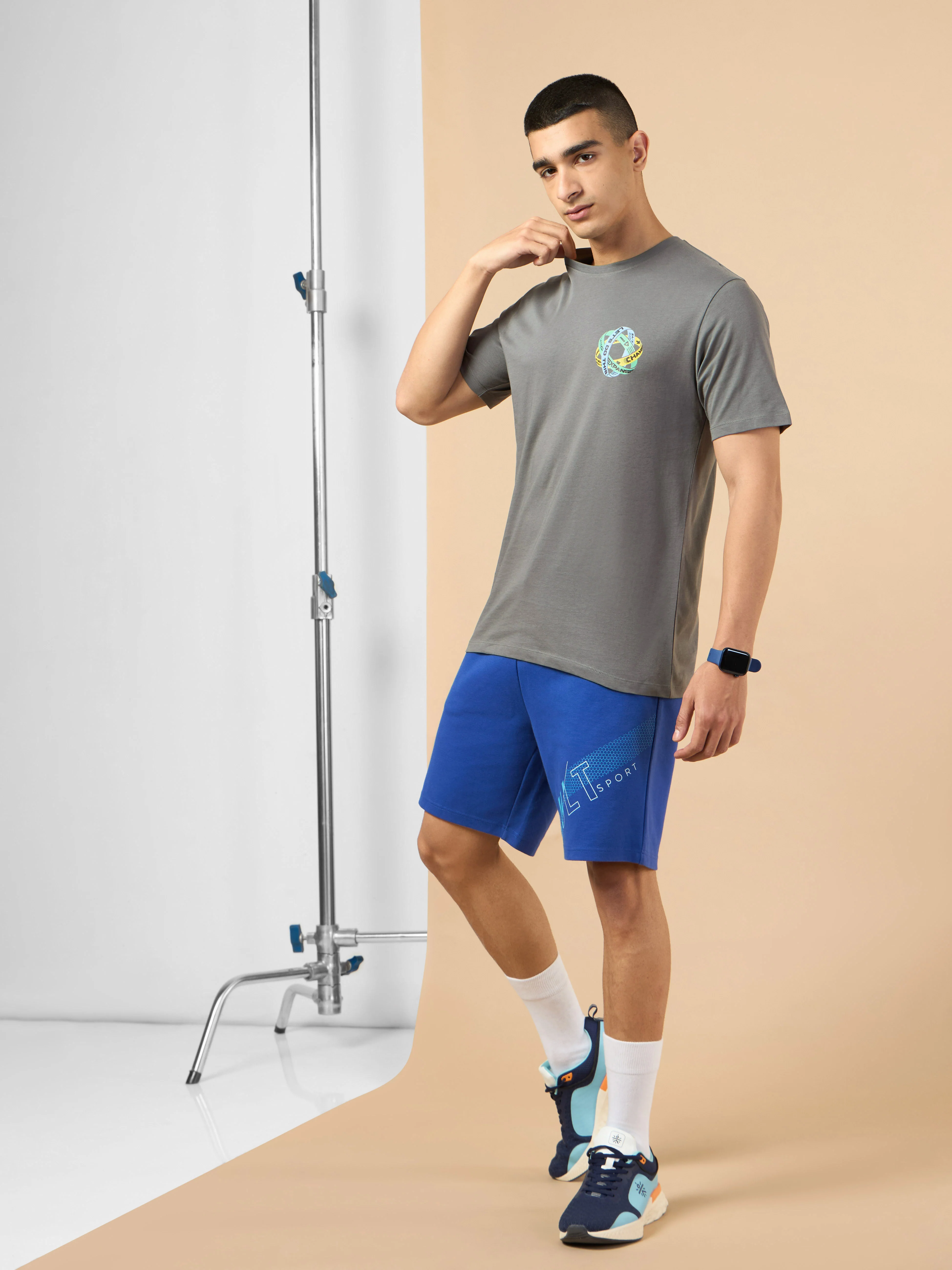 Men's Dark Grey Community Graphic T-shirt - Image 4