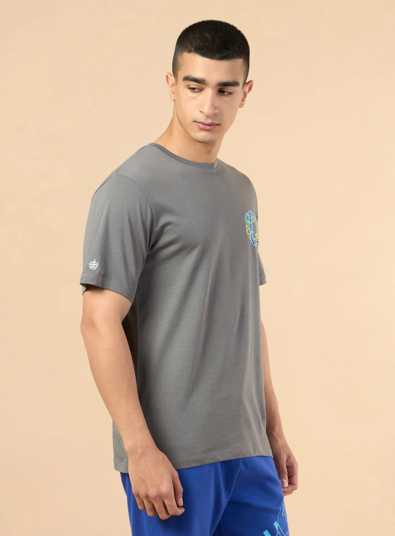 Men's Dark Grey Community Graphic T-shirt - Image 6