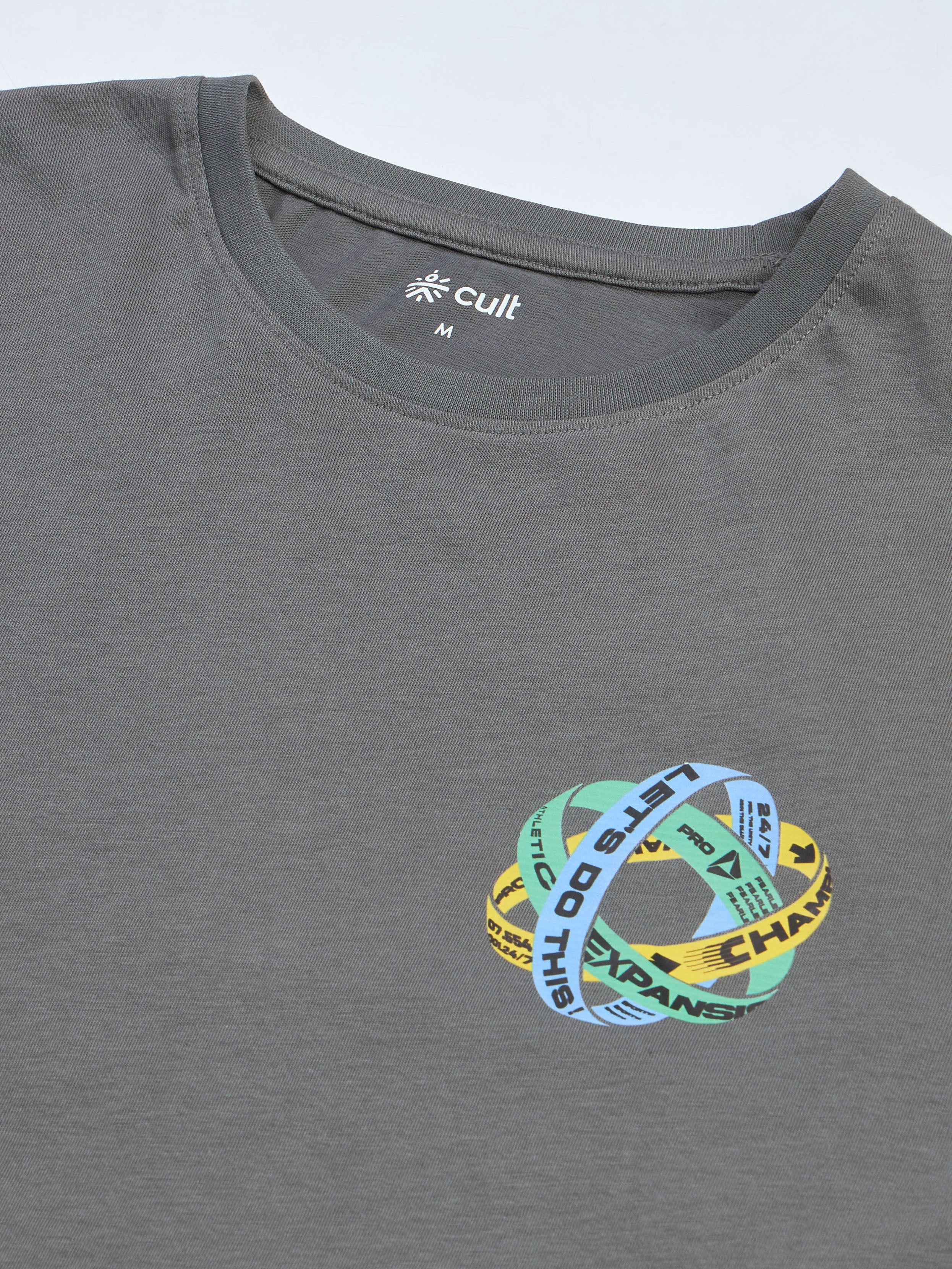 Men's Dark Grey Community Graphic T-shirt - Image 9