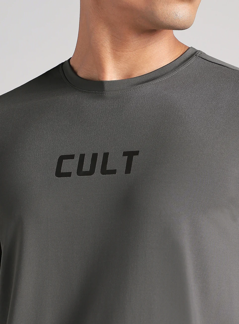 Men's Dark Grey Contour Vent Training T-Shirt - Image 7