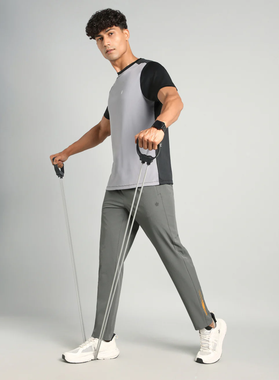 Men's Dark Grey Cult Power Up Training Trackpants - Image 3