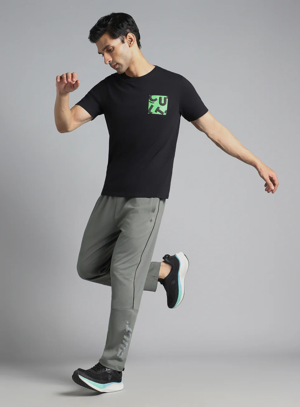 Men's Dark Grey Dance Brand Carrier Trackpants - Image 2