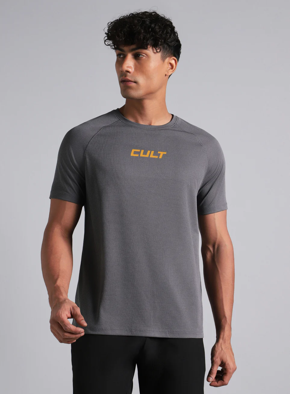 Men's Dark Grey Easy Move Tee - Image 4
