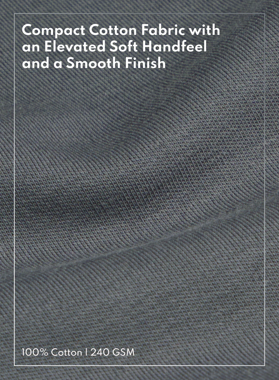 Men's Dark Grey Everyday Luxe Cotton Polo T-shirt - Image 8