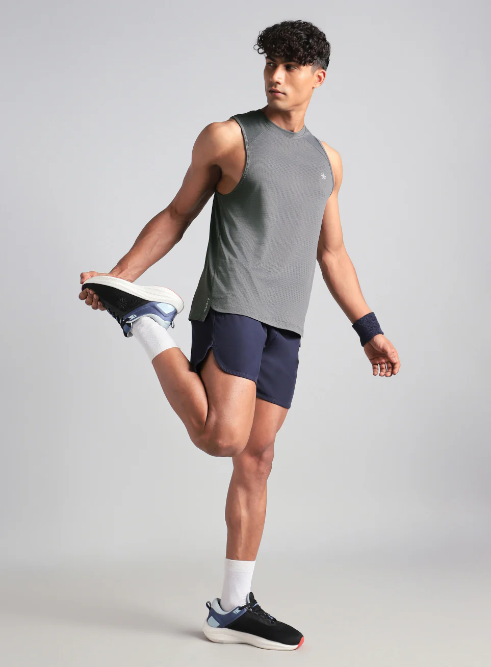 Men's Dark Grey Everyday Runner's Tank - Image 2