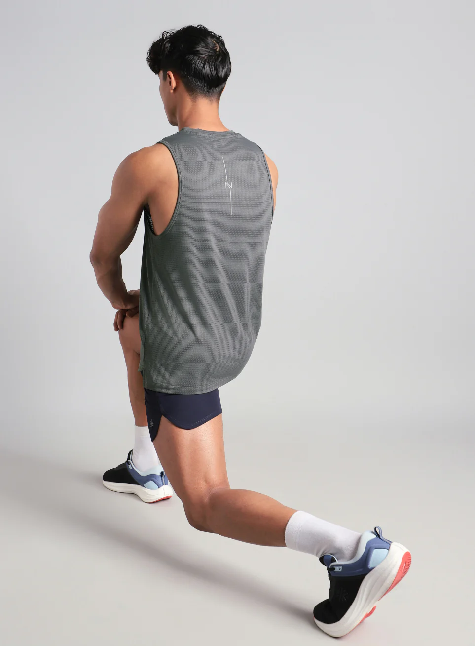 Men's Dark Grey Everyday Runner's Tank - Image 3