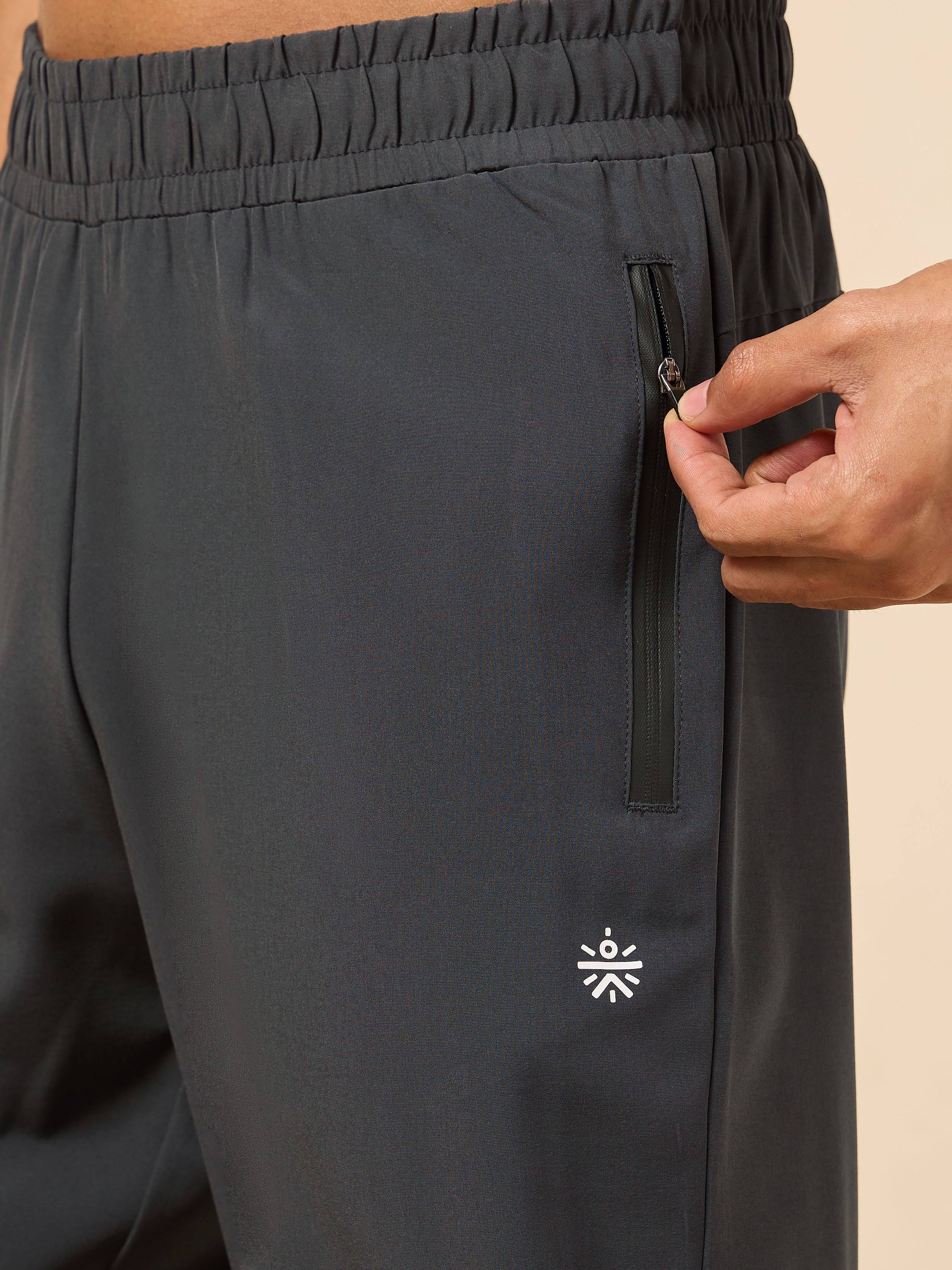 Men's Dark Grey High Flex Training Performance Pants - Image 7