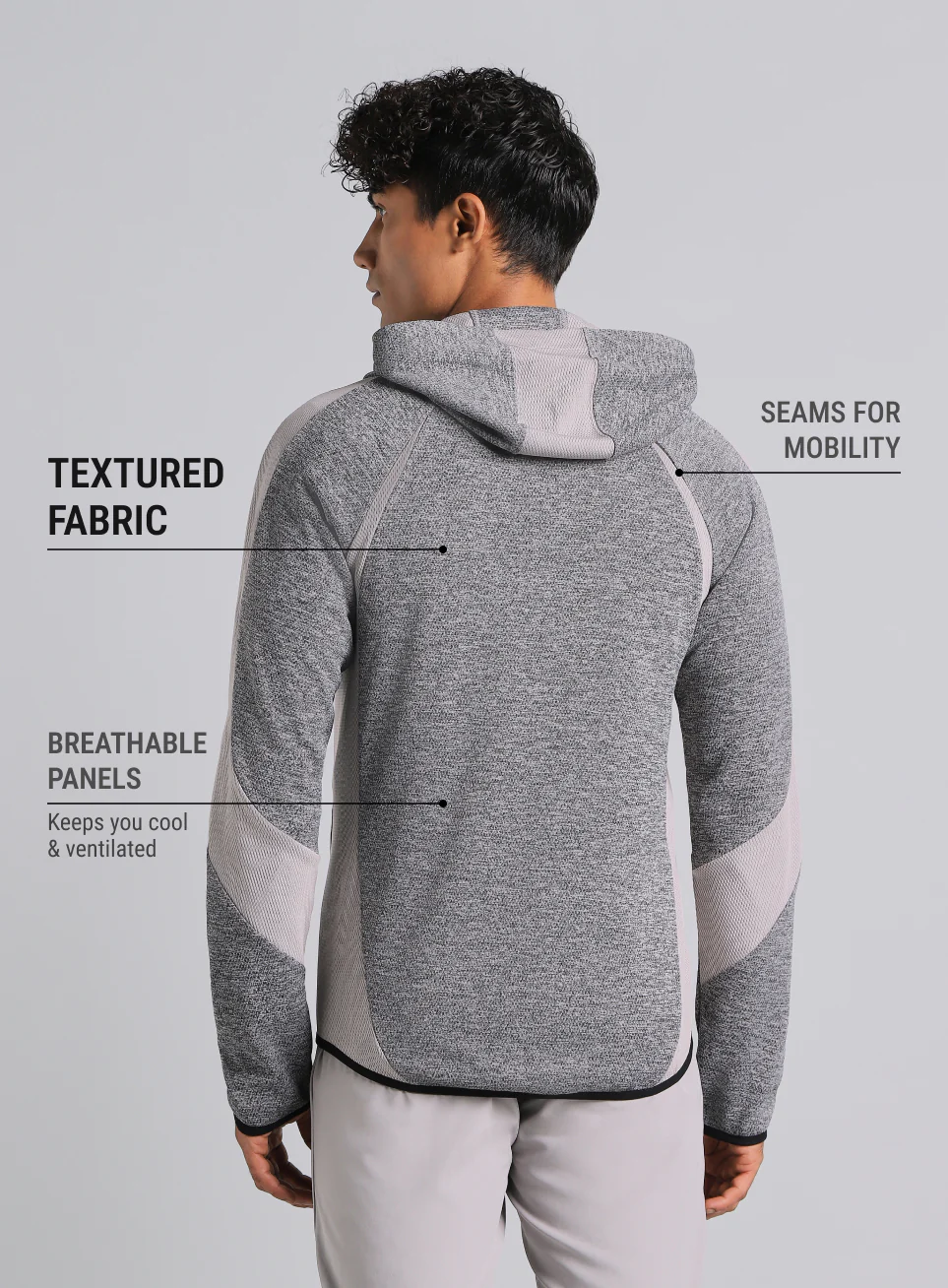Men's Dark Grey HIIT Training Jacket - Image 6