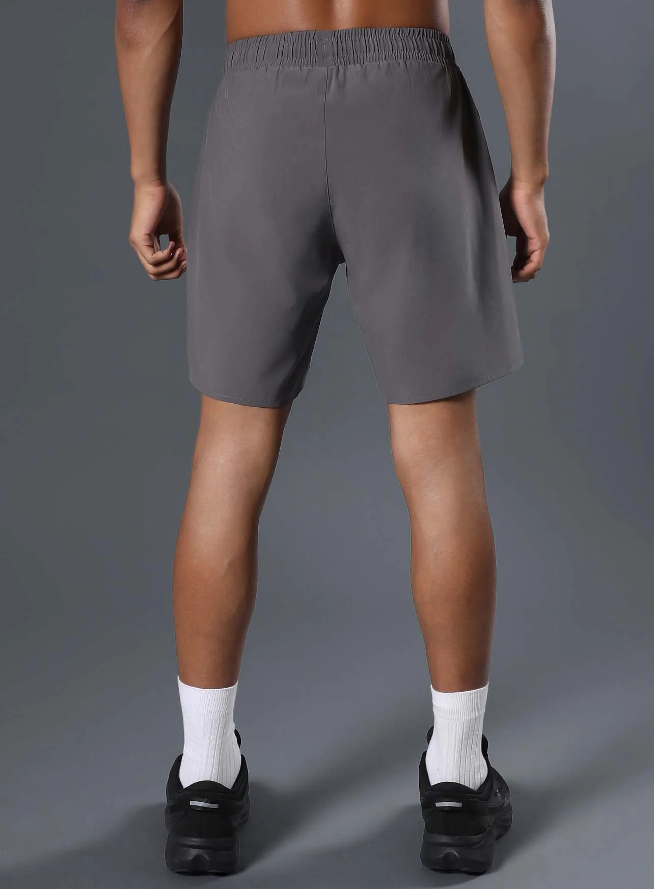Men's Dark Grey Iconic Runner's Shorts - Image 6