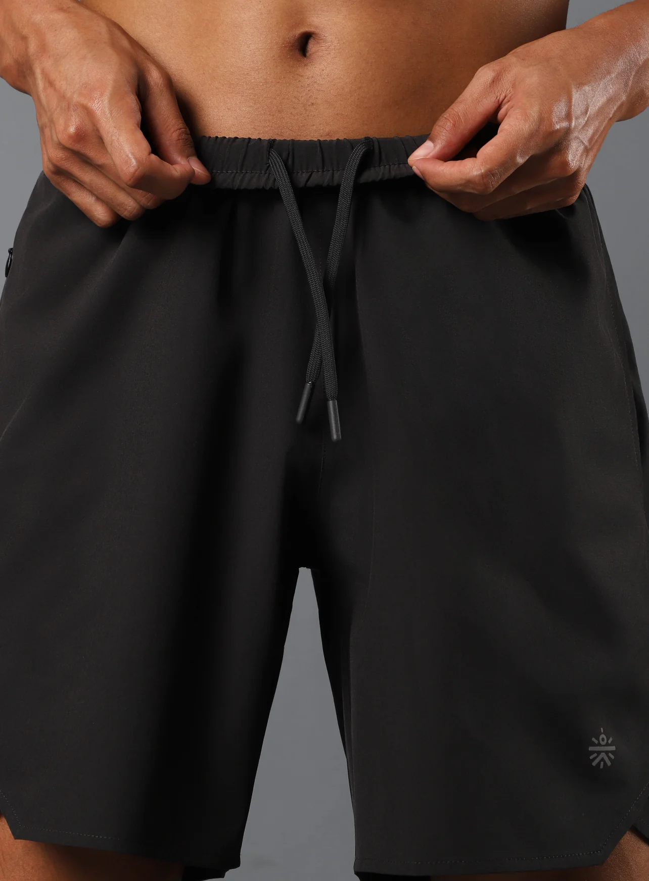 Men's Dark Grey Iconic Running Shorts - Image 10