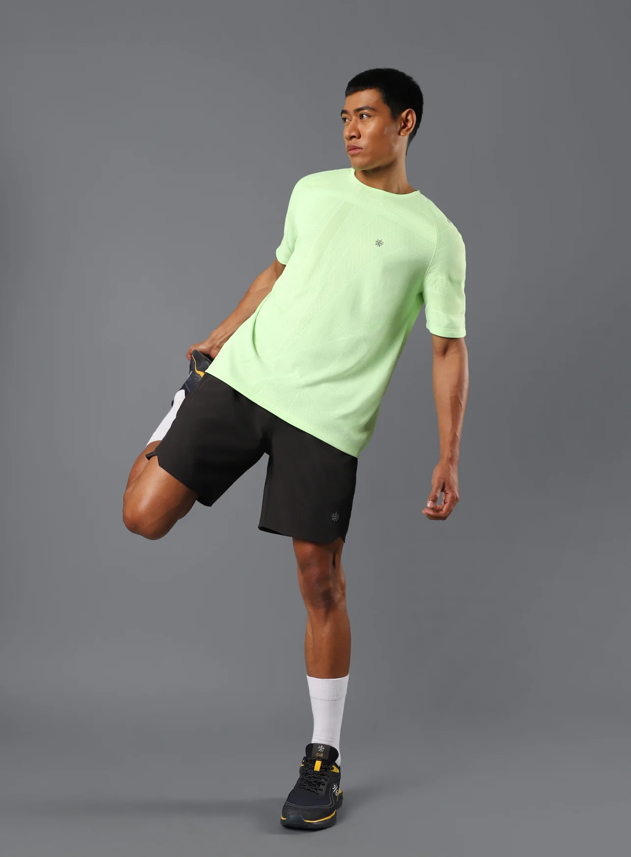 Men's Dark Grey Iconic Running Shorts - Image 3