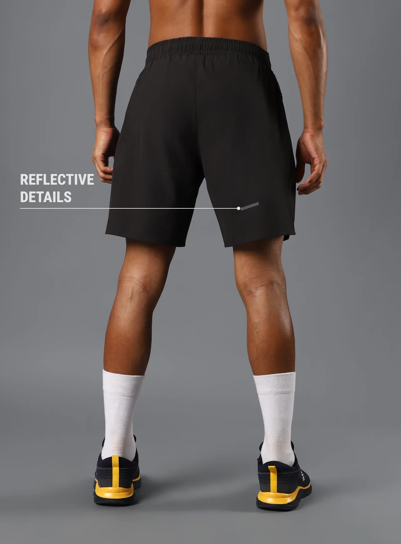 Men's Dark Grey Iconic Running Shorts - Image 6