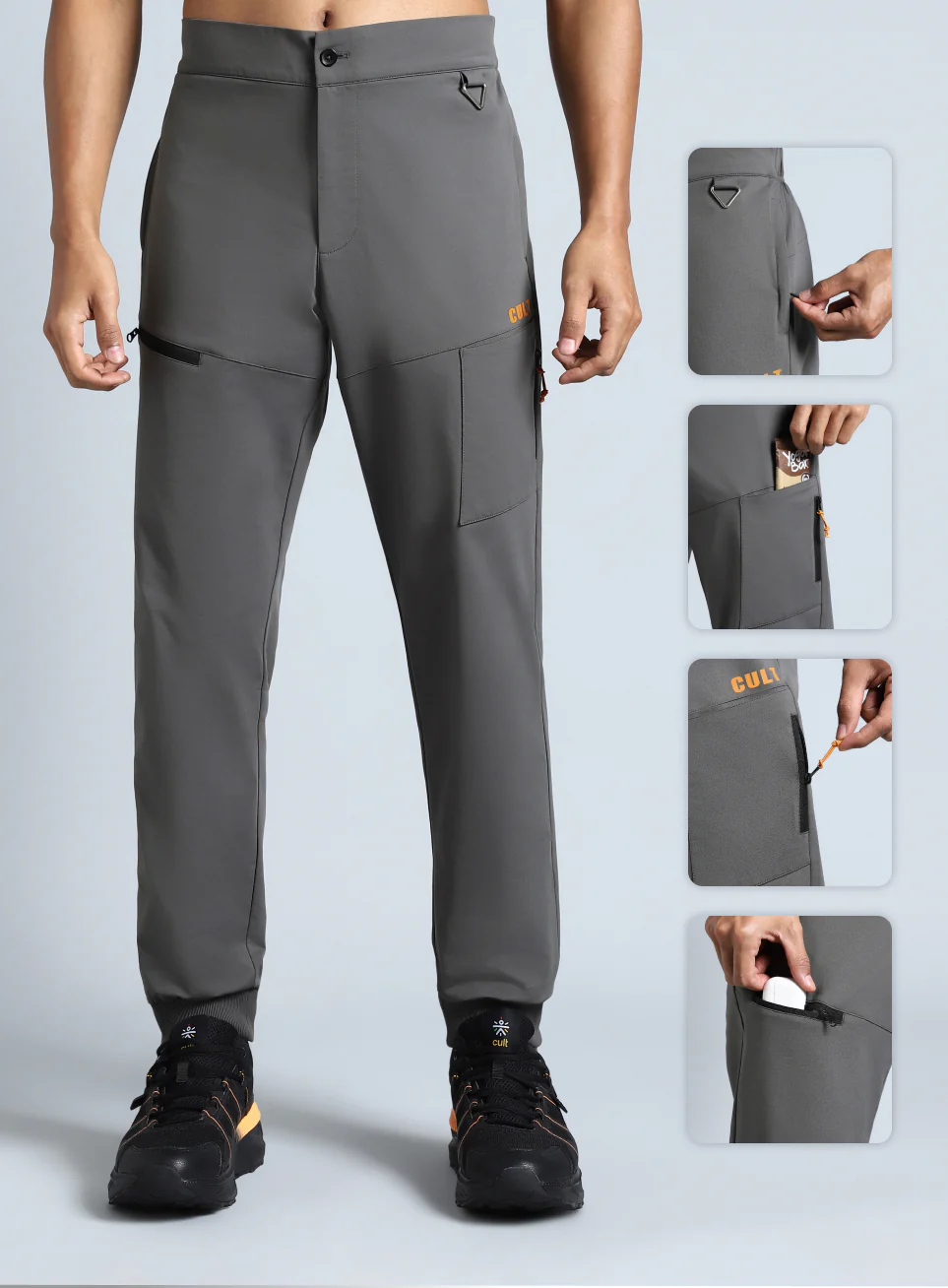 Men's Dark Grey Metro City Travel Jogger - Image 8