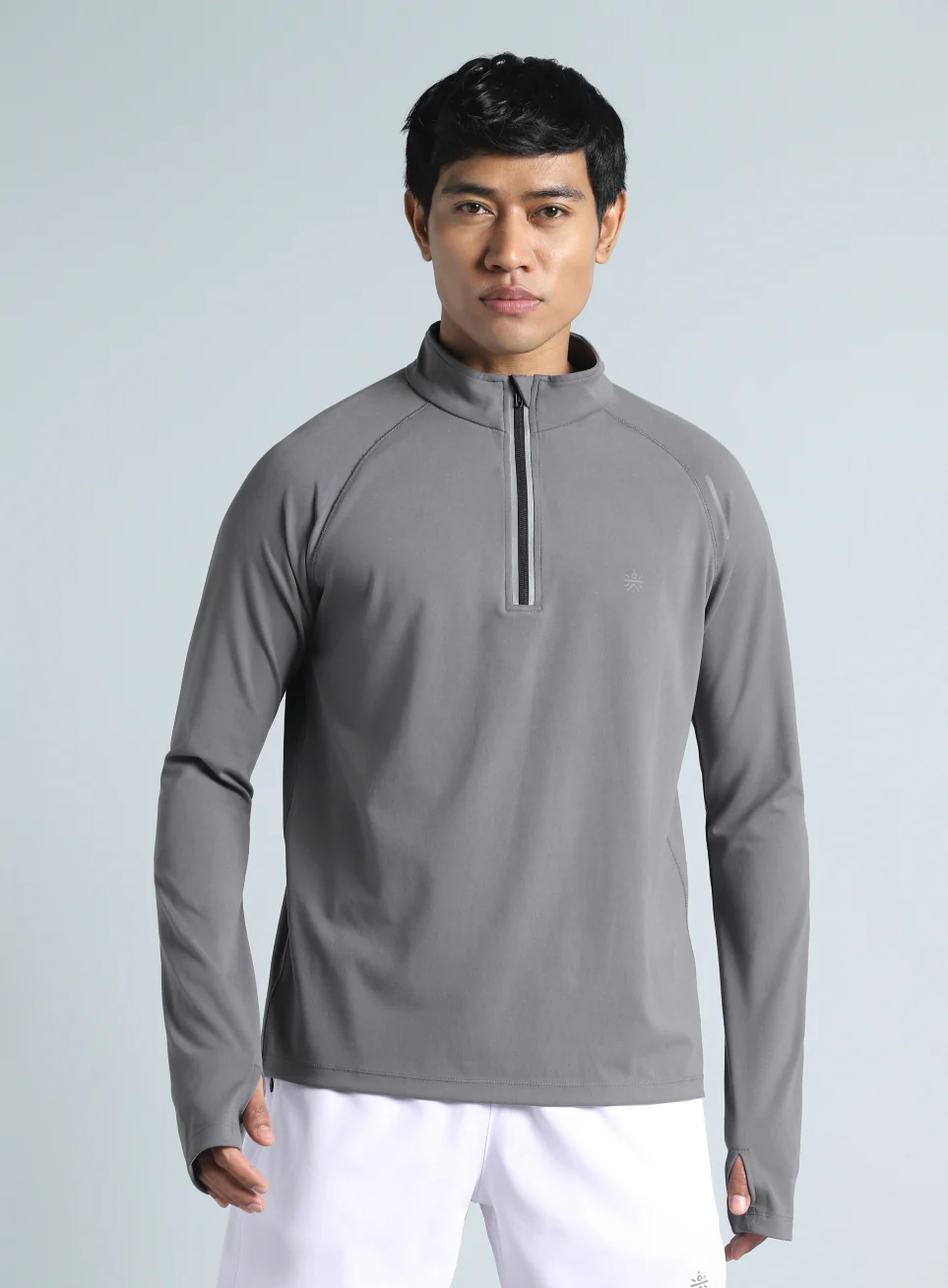 Men's Dark Grey Night Runner's Half Placket Jacket - Image 4
