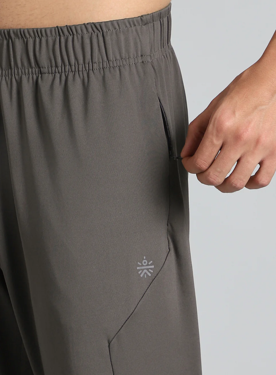 Men's Dark Grey Pace Up Running Joggers - Image 7