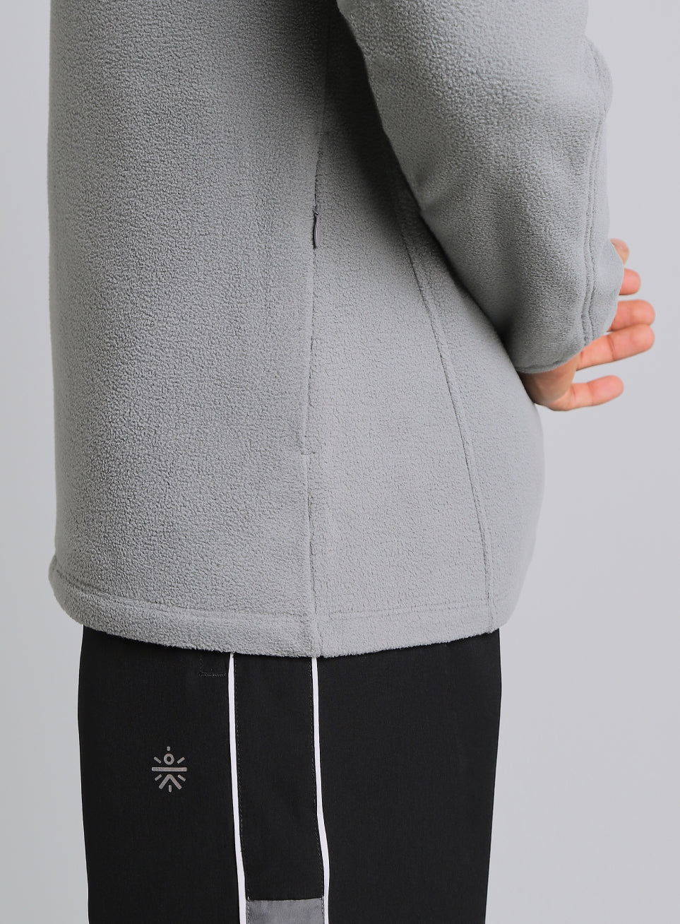 Men's Dark Grey Performance Pro Training Fleece Jacket - Image 11
