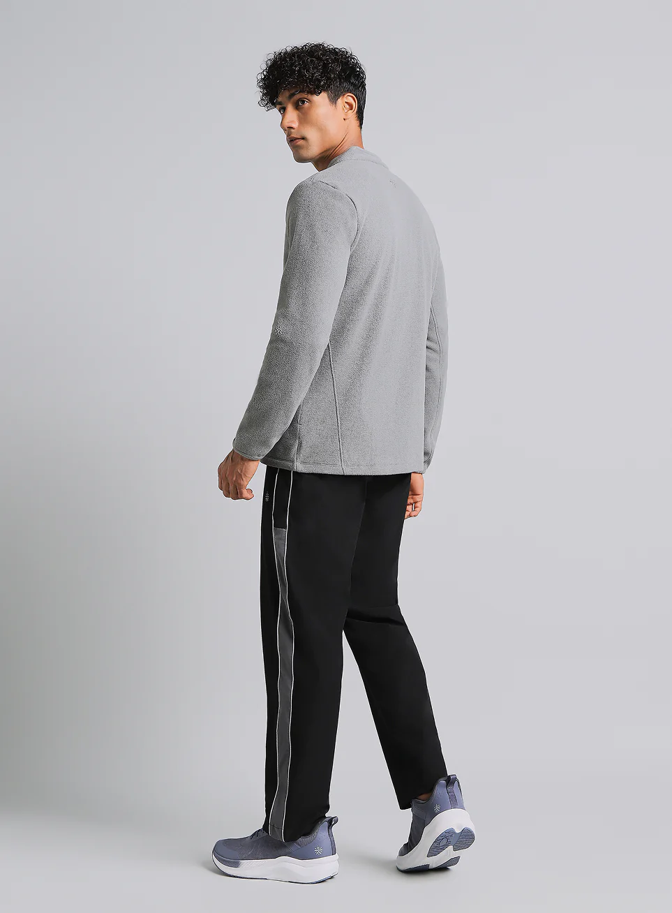 Men's Dark Grey Performance Pro Training Fleece Jacket - Image 3